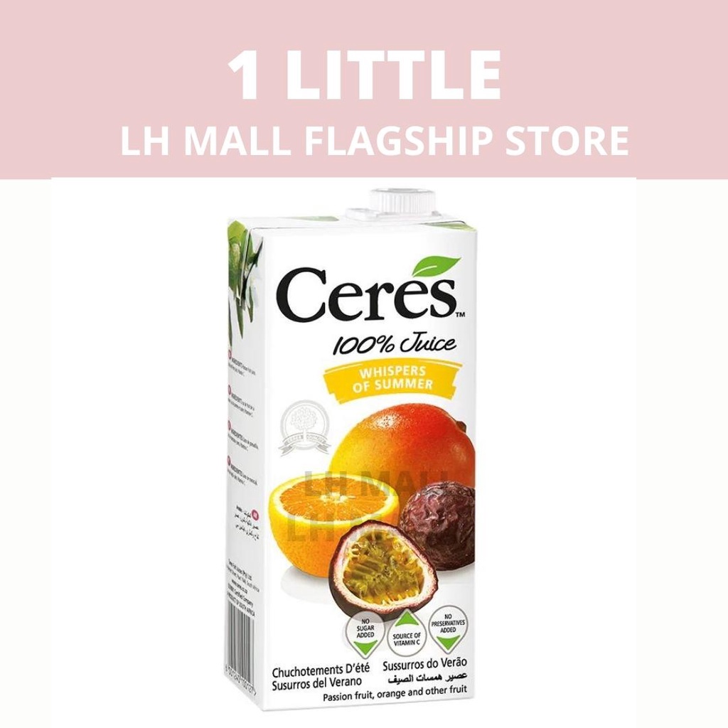 ** NON SUGAR ADDED ** Whispers Of Summer Juices - SINGAPORE Ceres fruits juice 1 LITTLE (IMPORT)