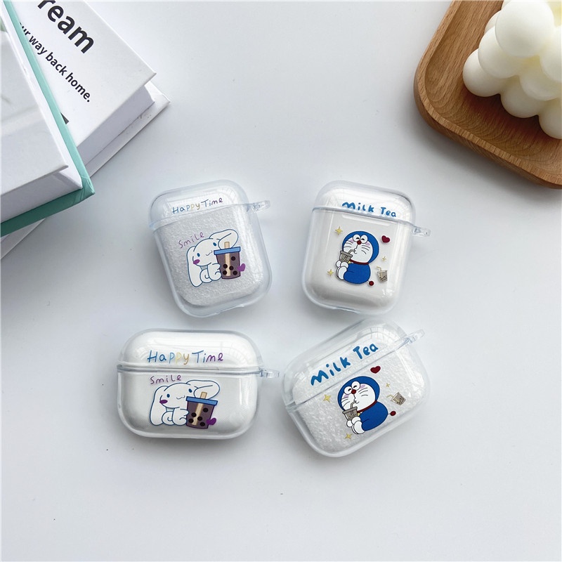 Ready stock Doraemon cover for airpods Pro/2/1 soft Fashion case