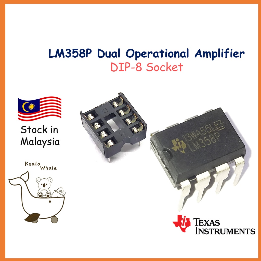 LM358 LM358N LM358P Dual Operational Amplifier OpAmp DIP8 DIP-8 8 Pin Socket