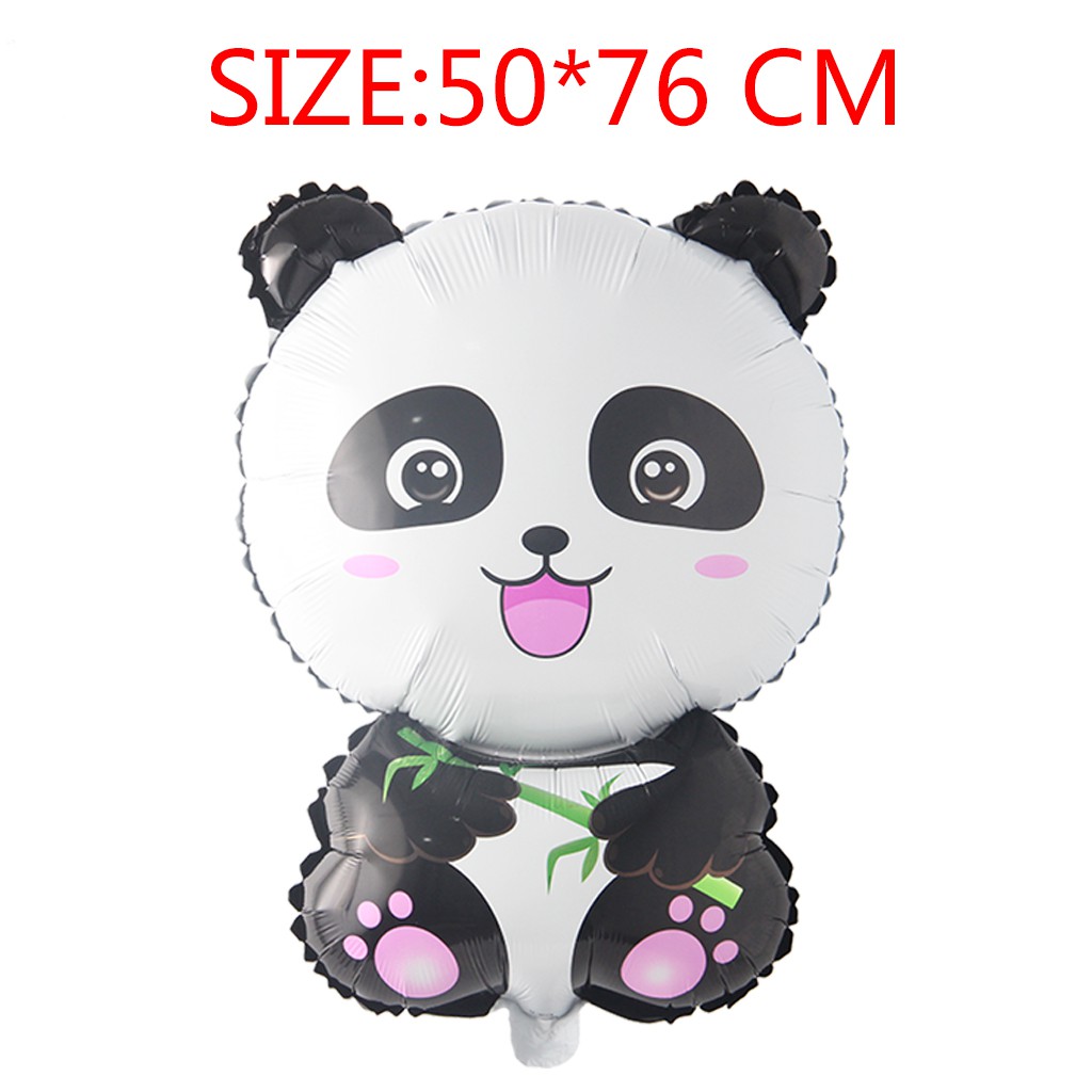 Cartoon Panda Foil Balloons China National Treasure Happy Birthday party decor bear animal kids air balloon Helium ball