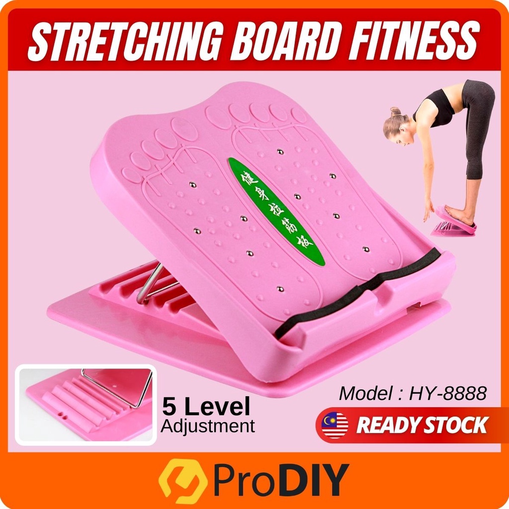 5 Level Adjustable Stretching Board Standing Stretch Boards Slant Foot Stretcher Leg Pedal Senaman Kaki ( HY-8888 )