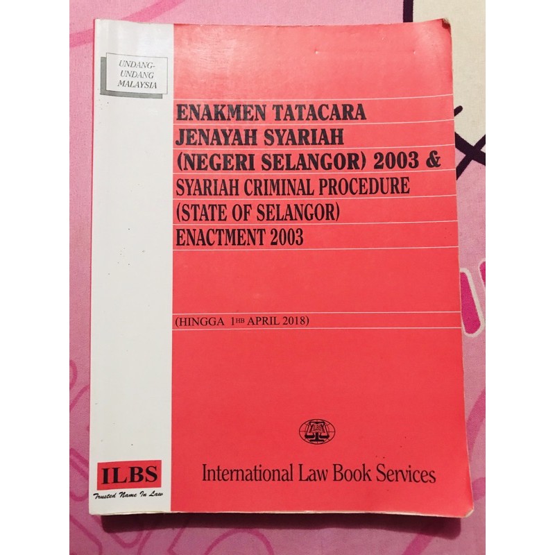 Enakmen Tatacara Jenayah Syariah Negeri Selangor 2003 Shopee Malaysia