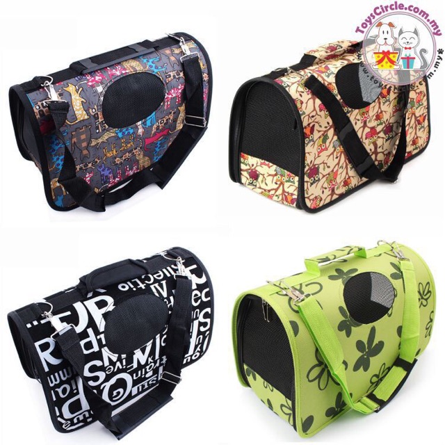 ❤️READY STOCK❤️LARGE 52cm Pet Dog Cat Carrier Travel Fashion Bag Beg Kucing
