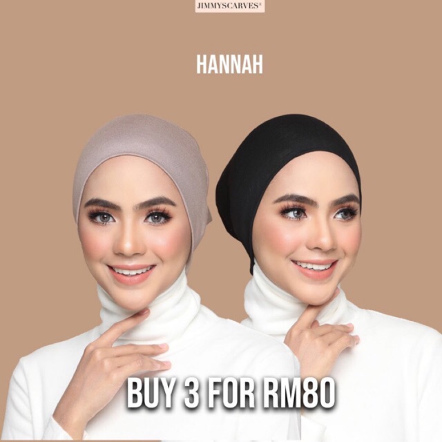 JimmyScarves: Hannah Snowcap Inner | Shopee Malaysia