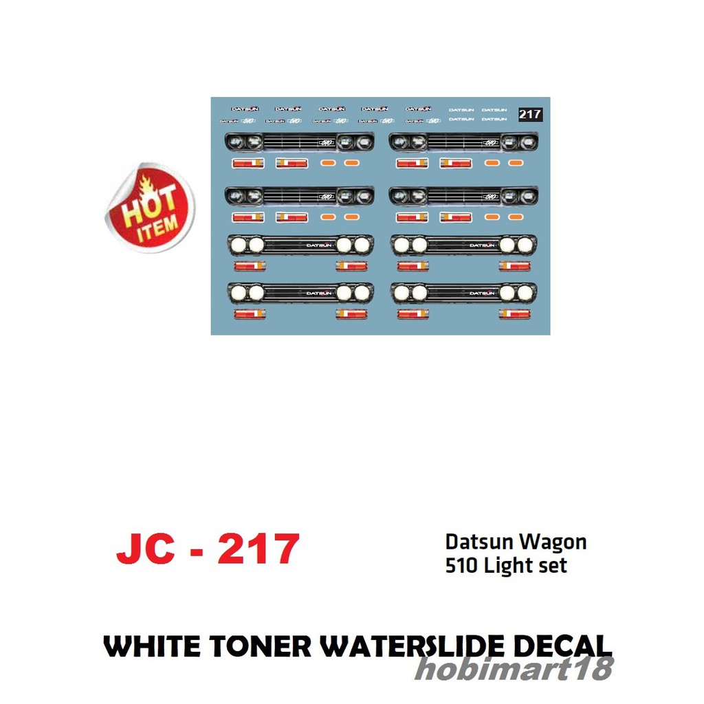 Hot wheels 1/64 Water Slide Decals NISSAN DATSUN 510 WAGON JAPAN V3 CAMO 054 