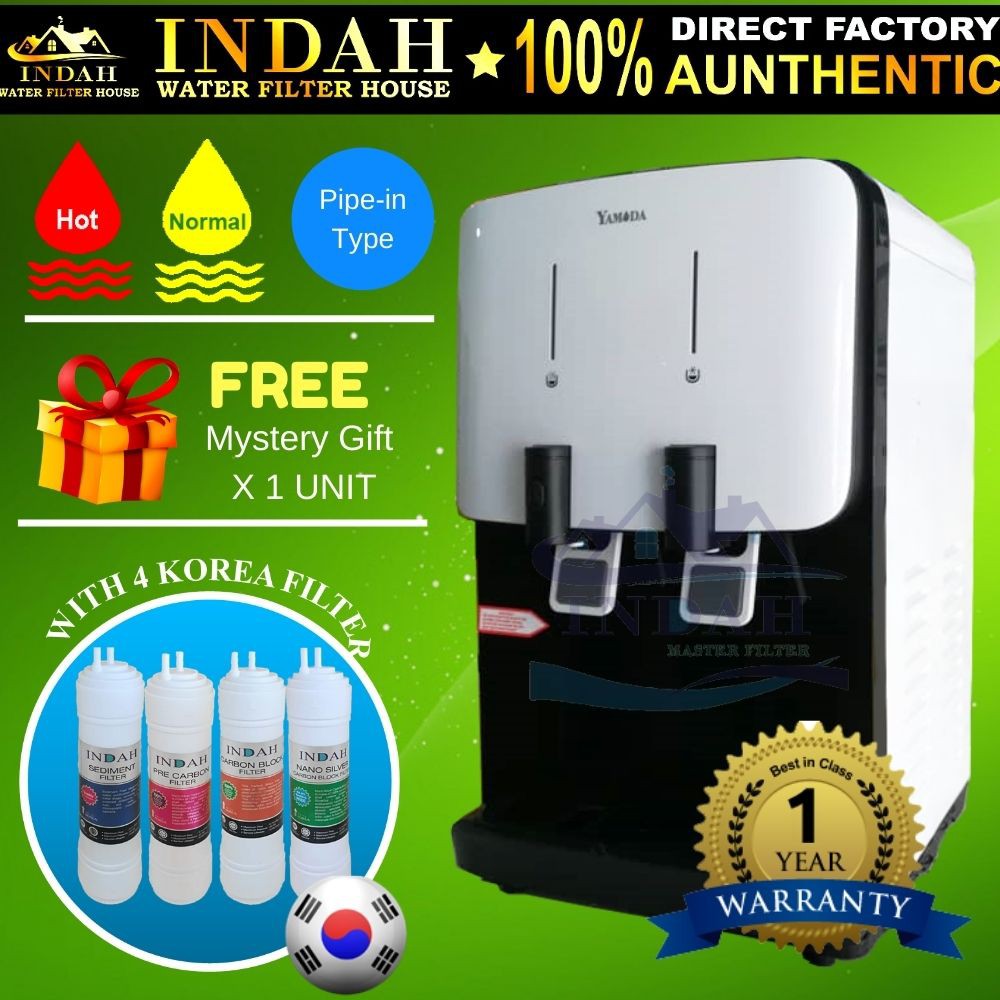 Yamda Mild Alkaline Water Dispenser Hot And Normal Model: M2/M5 With 4 JAKIM Halal Korea Technology Water Filter