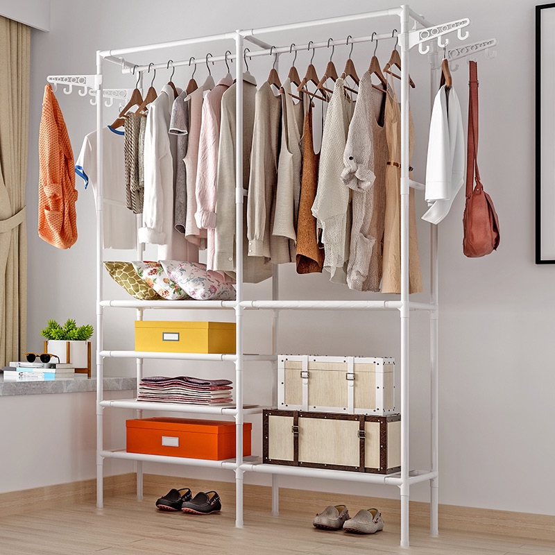 Multipurpose Wardrobe Stainless Steel Clothes Rack Almari 