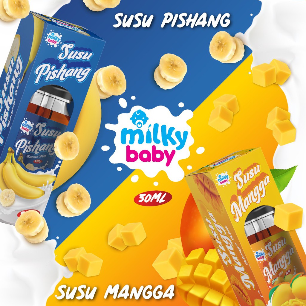 New Freebase Milky Baby Susu Pishang Susu Mangga Milk Creamy 30ml Ready Stock Shopee Malaysia