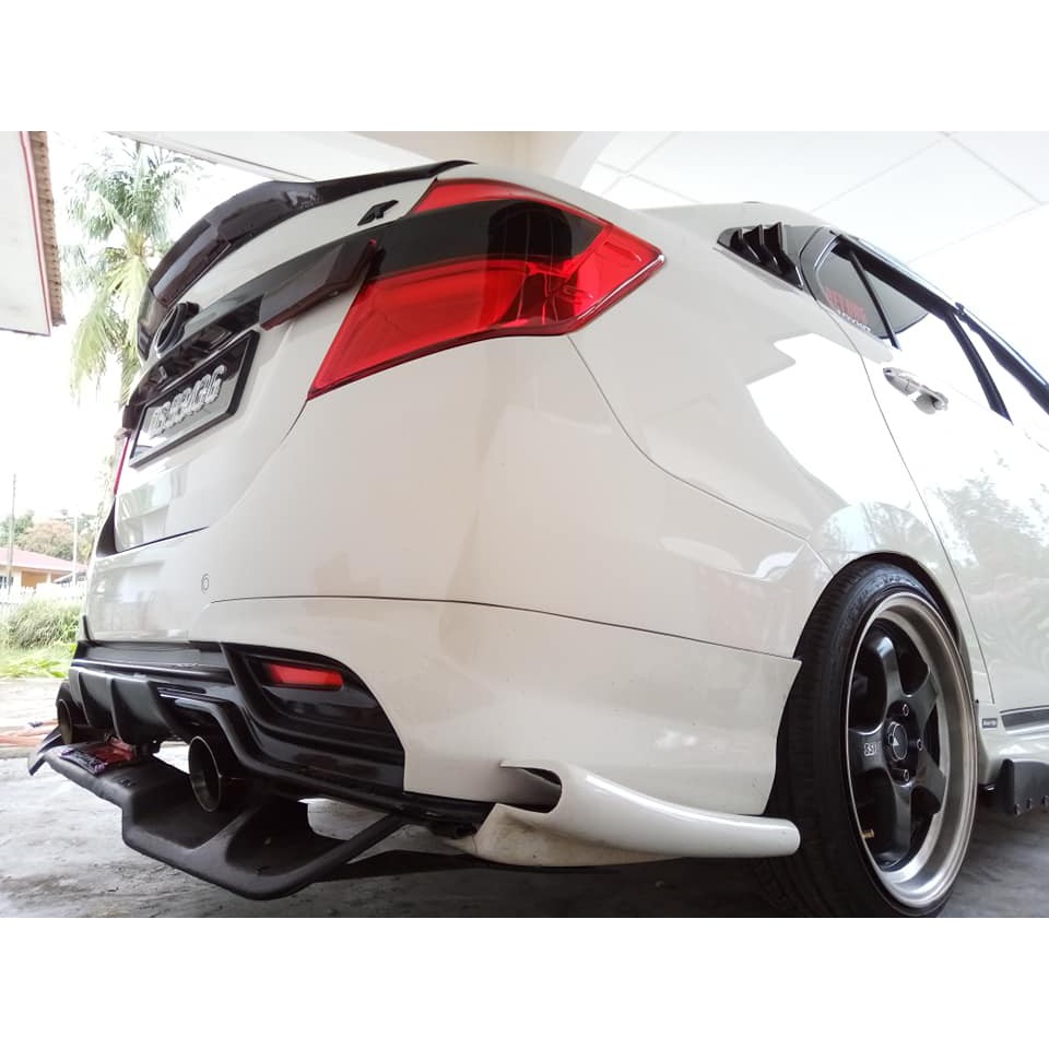 Rear mini diffuser bezza perodua proton saga BODYKIT MURAH 