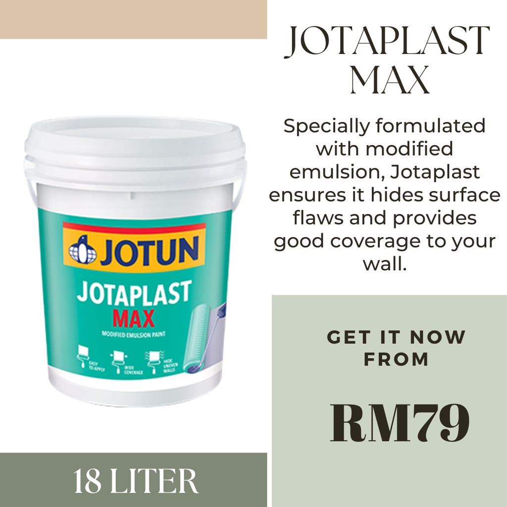 Jotaplast Max 18L Emulsion Paint Interior Wall Paint Undercoat