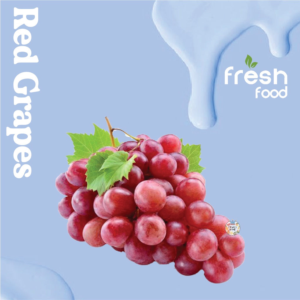 THE FRUITS KING RED GLOBE GRAPES/ BUAH ANGGUR MERAH (READY STOCK
