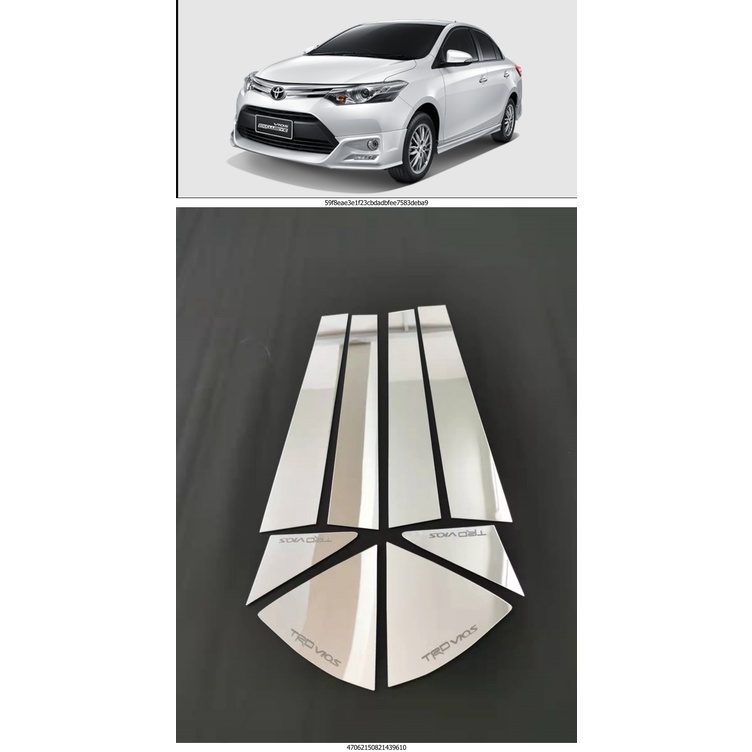 Toyota Vios 20142018 Front Side Mirror Cover / Door Pillar / Rear