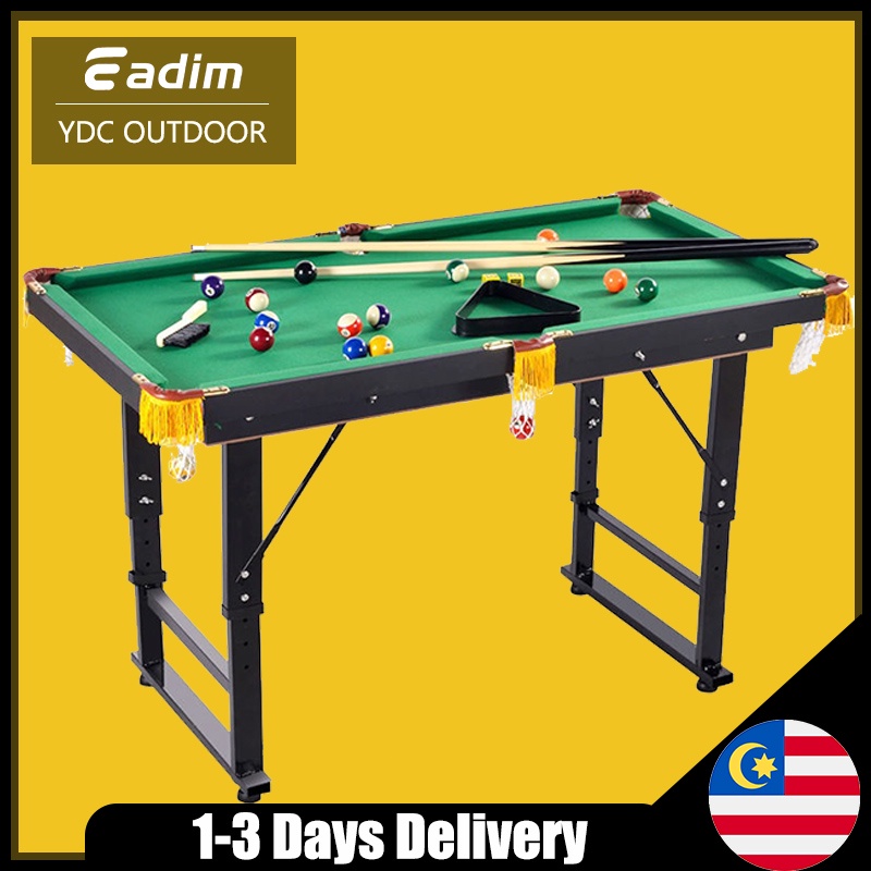 【In Stock】New Mini Foldable Billiard Table for Kids Adjustable Metal Legs Billiard Table Set