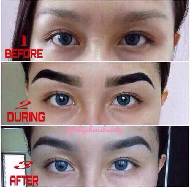 Free Pos Free Brush Free Gift Hi Brows Inai Kening Halal Brow Tint Henna Black Brown Shopee Malaysia