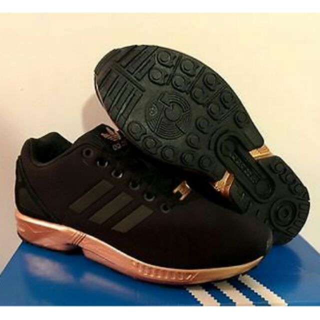 Adidas Zx Flux Black Gold | Shopee