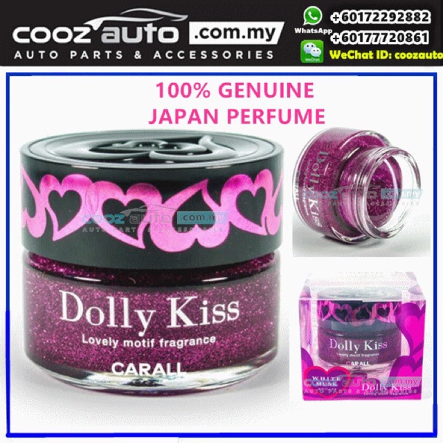 Carall Dolly Kiss Car Air Freshener Perfume 60ml 100 Original Japan