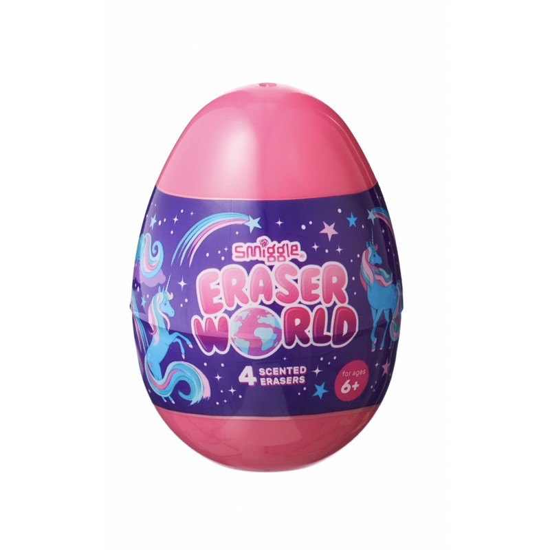 Pink Unicorn Smiggle Eraser Egg Surprise 