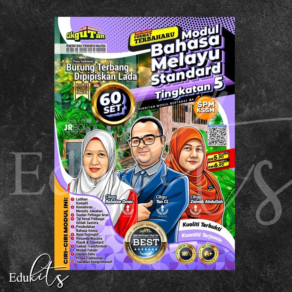 Buy [EDUKITS] MODUL BAHASA MELAYU STANDARD (TINGKATAN 5) BURUNG TERBANG