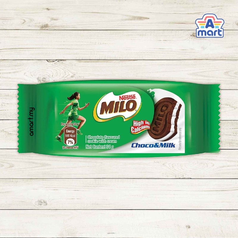 Nestle Milo Ring & Milo Biscuit Sandwich Choco With Milk 32.5g - 34g 美禄饼干