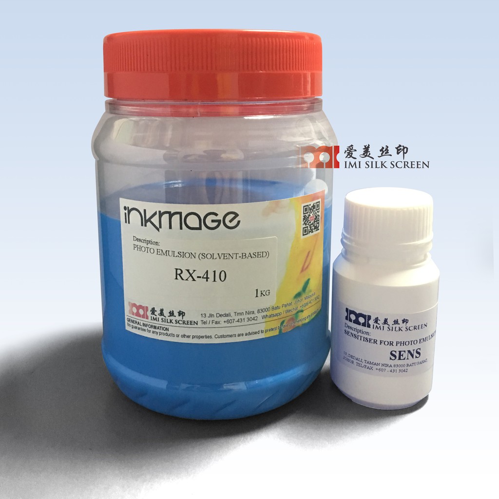 Photo Emulsion for Silk Screen Printing (SolventBased / Plastisol Ink