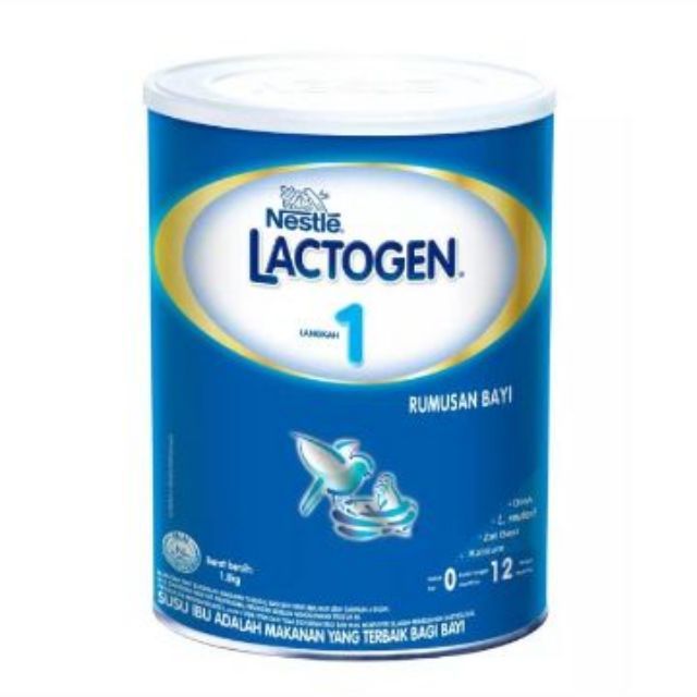 Susu bayi lactogen baby milk powder langkah 1/2 350g/650g/1.3kg/1.8kg Shopee Malaysia