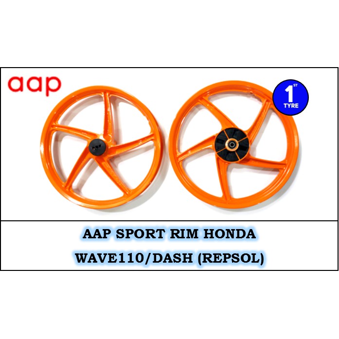 AAP SPORT RIM  HONDA  WAVE 110 DASH  REPSOL WITH BEARINGS 