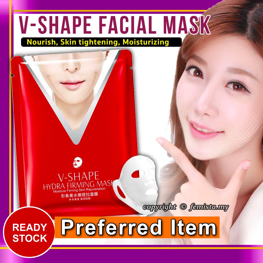 Ready Stock V Shape Face Mask Masker Muka V Shape Shopee Malaysia