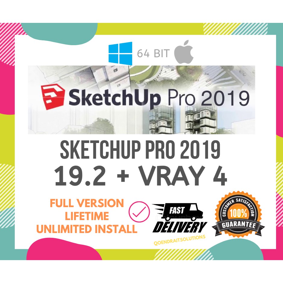 Hot Sketchup Pro 2019 192 Vray 4 Windows Mac Macos Latest Full Version