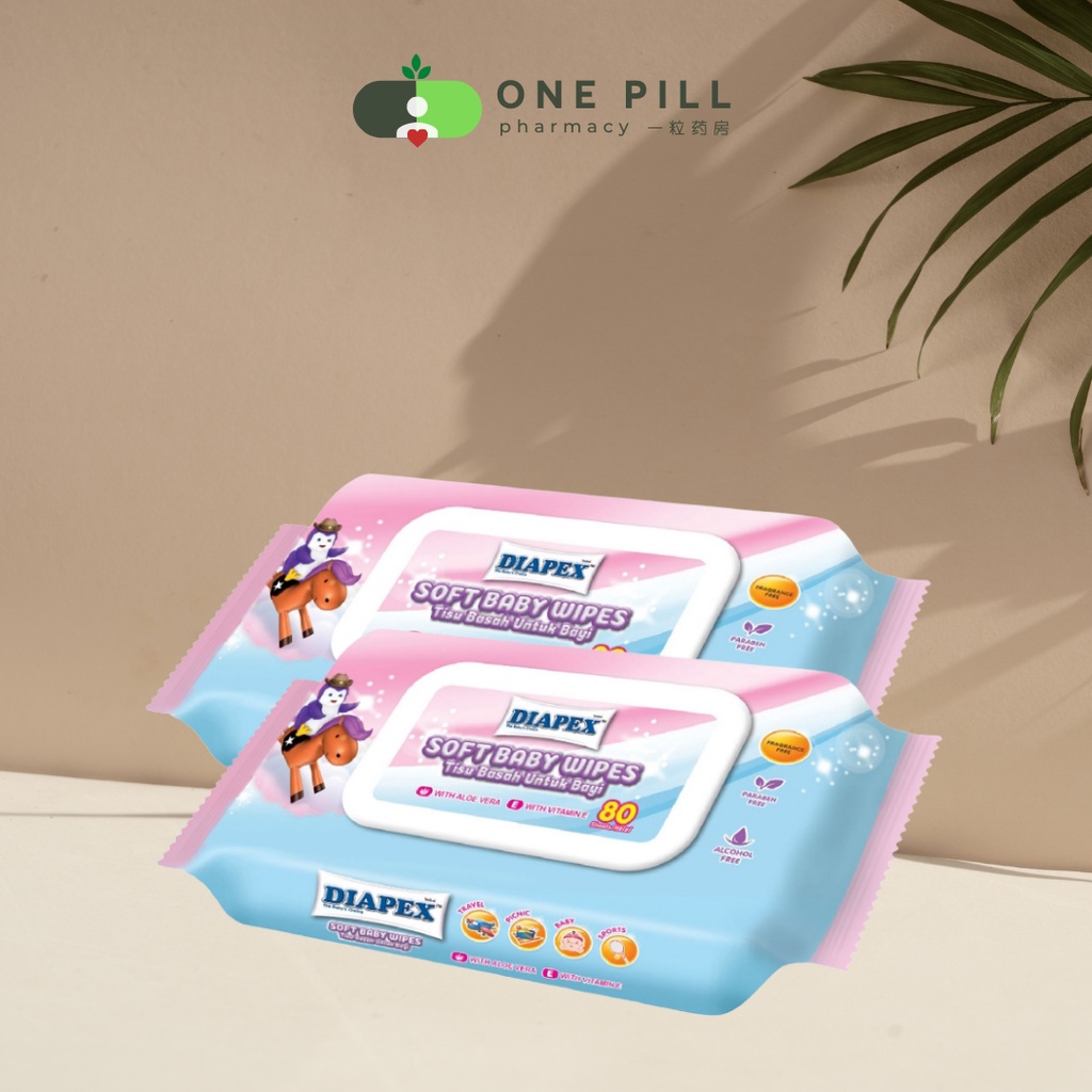 Diapex Soft Baby Wipes (80's x 2) Exp 09/2023 Shopee Malaysia
