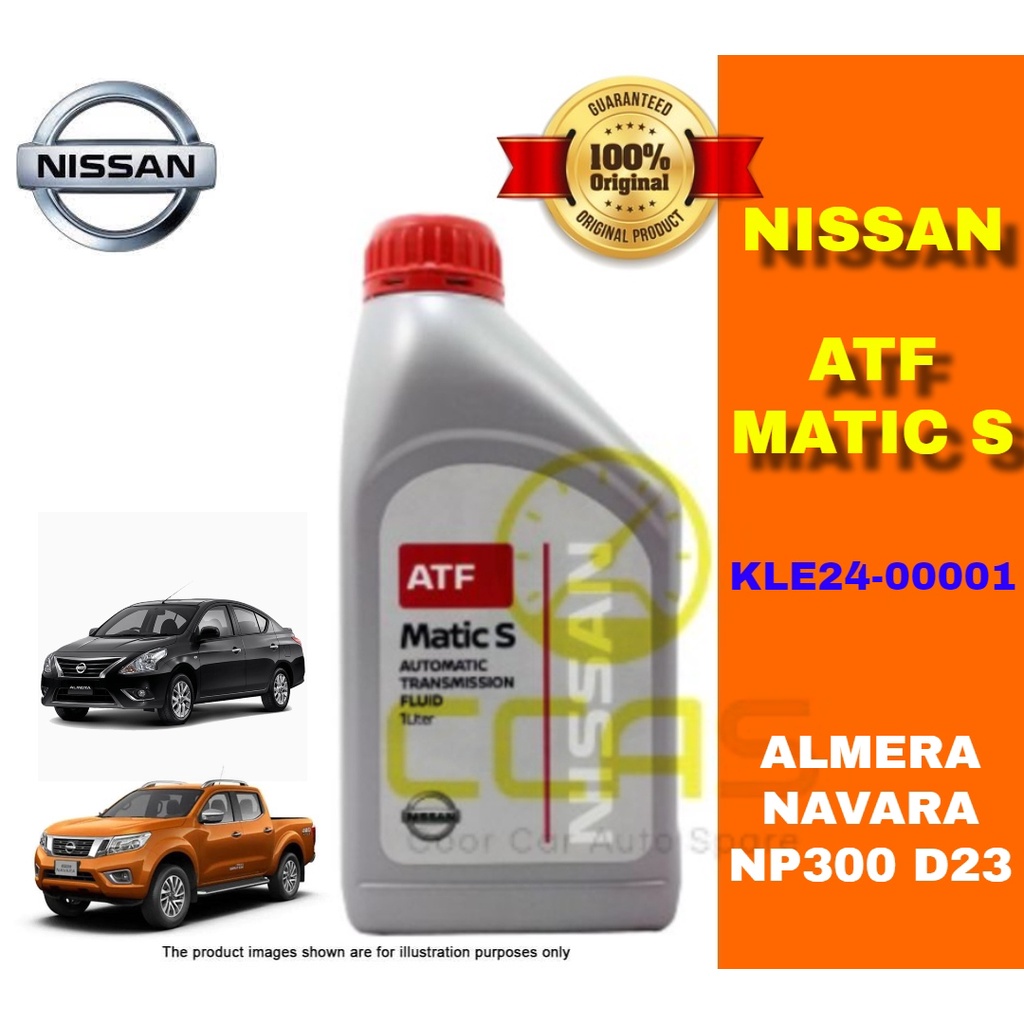 100 ORIGINAL Nissan ATF MaticS Matic S 1L Almera Navara NP300 Auto Transmission Fluid Gear