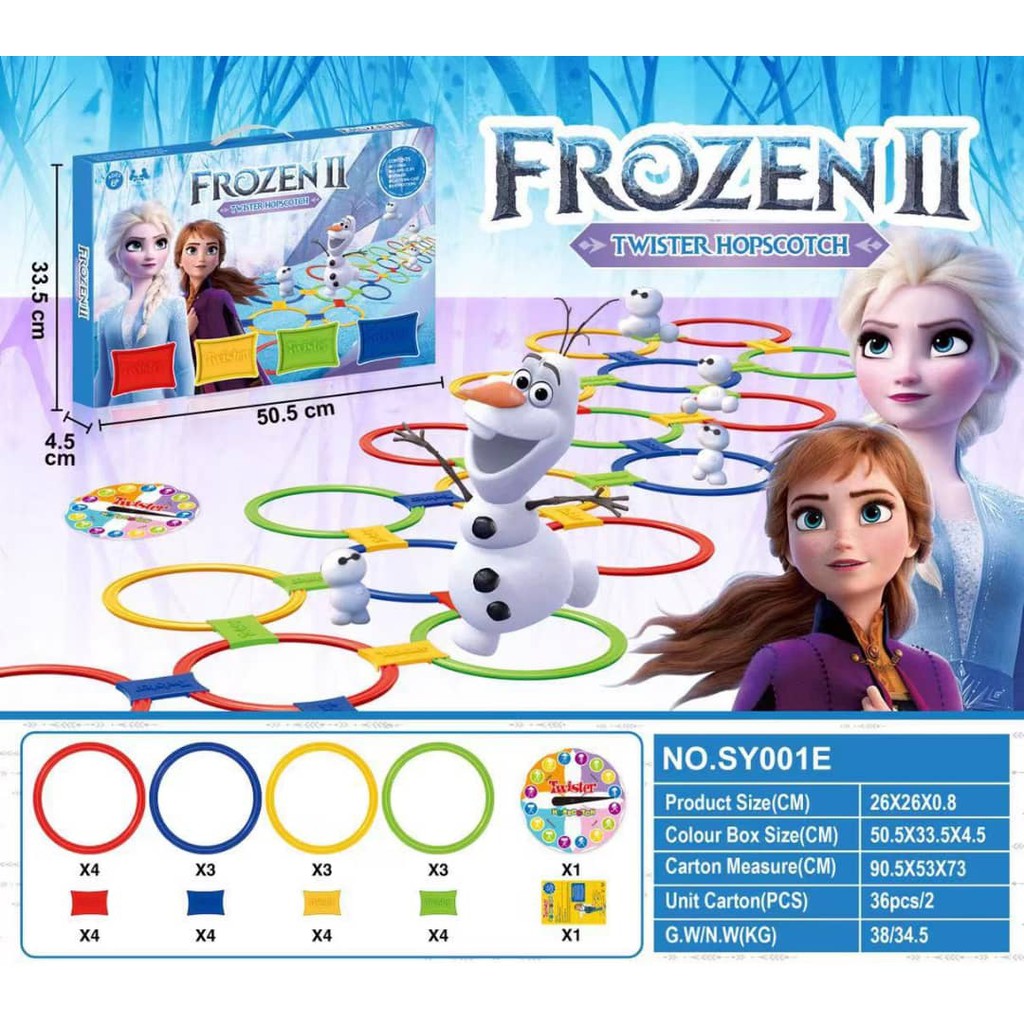 Ready Stock]Spiderman And Frozen Twister Hopscotch Toys | Shopee Malaysia