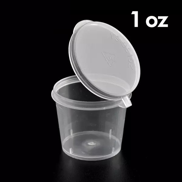 1oz 25ml PP Sauce Container / Round Disposable Plastic Food Container