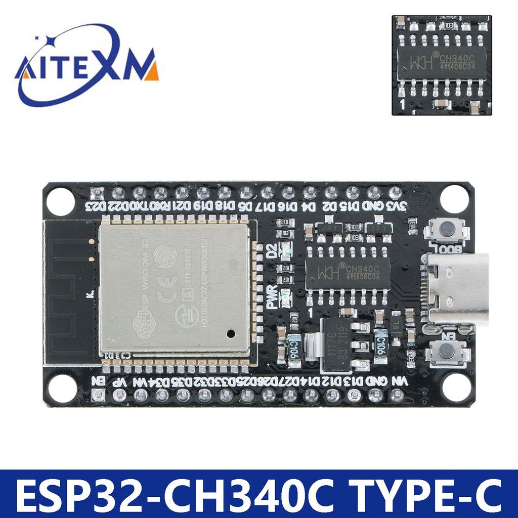 Esp32 Development Board Type C Usb Ch340c Wifibluetooth Ultra Low Power Consumption Dual Core 5007