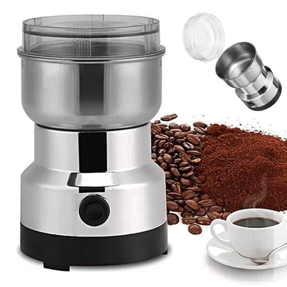 Electric Stainless Steel Coffee Bean Grinder Home Grinding Milling Spices Dry Mill Machine High Power