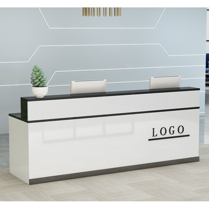 paint Front desk modern welcome counter clothing store cashier small ...