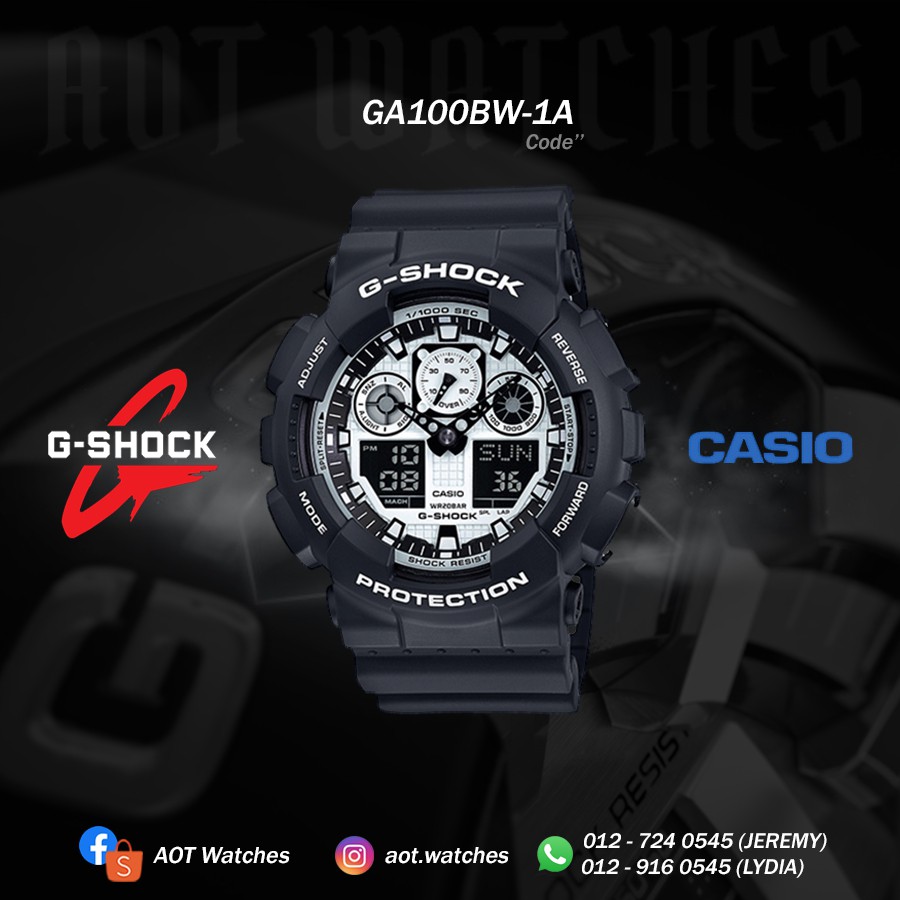 g shock 100bw