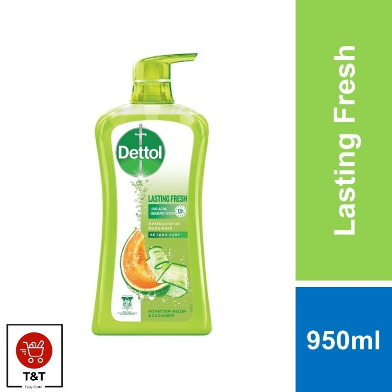Dettol Body Wash Shower Gel Lasting Fresh 950g Shopee Malaysia