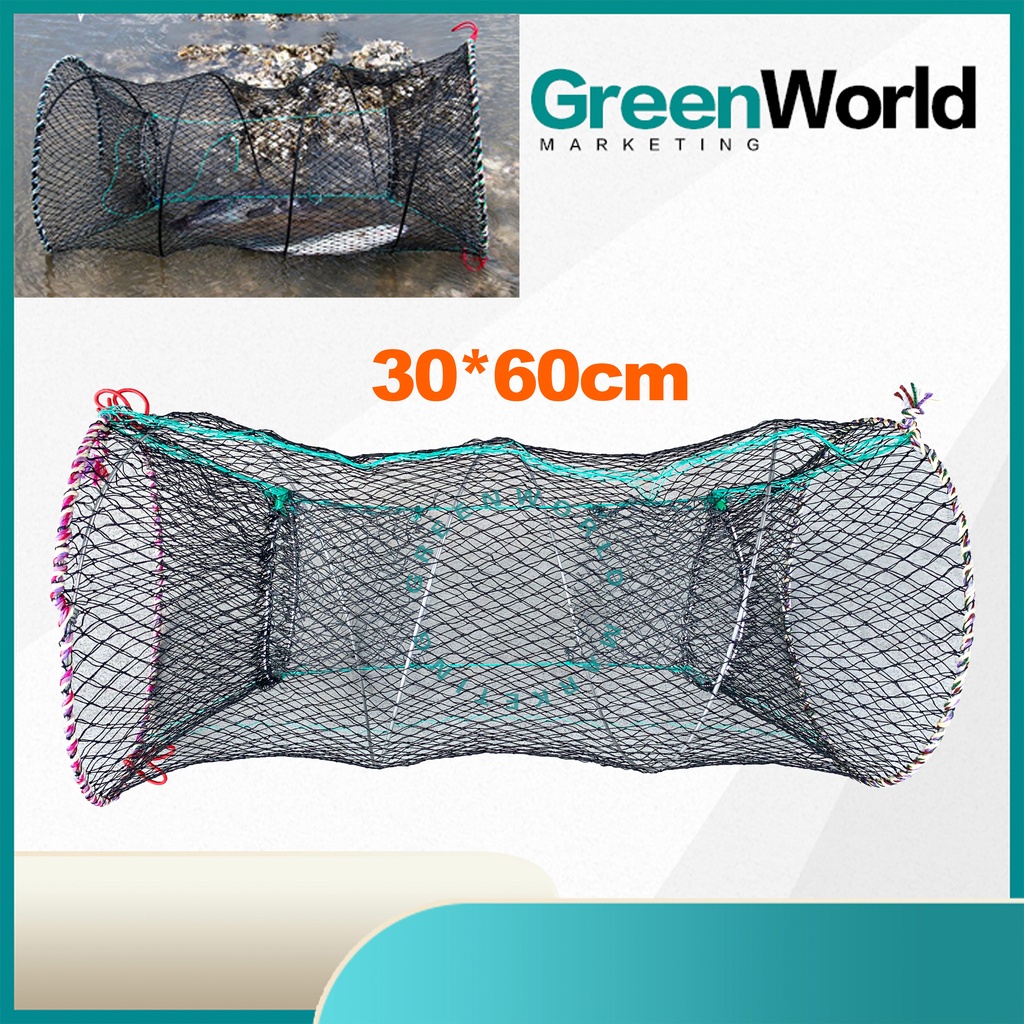 Crab Crayfish Lobster Catcher Pot Trap Fish Net Bubu Spring Fishing Net Bubu Ikan