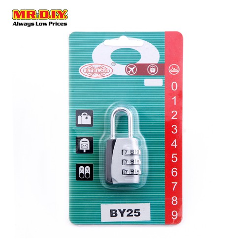 combination travel padlock