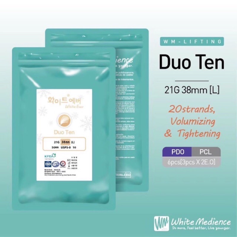 White Medience Duo Ten Threadlift *ready stock * | Shopee Malaysia