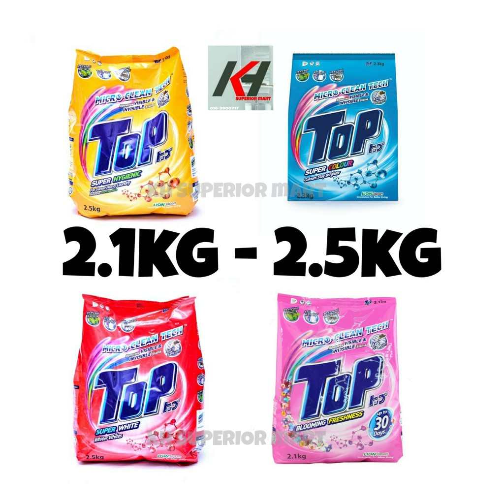 TOP POWDER DETERGENT LAUNDRY 2.1KG 2.5KG READY STOCK Shopee Malaysia