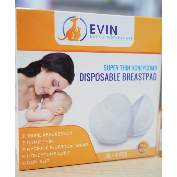 EVIN Disposable Breastpad (super thin 40pcs Shopee Malaysia