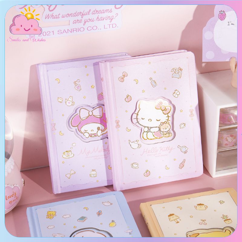 A5 Hard Cover Notebook Sanrio Characters Diary Yearly Journal Planner ...