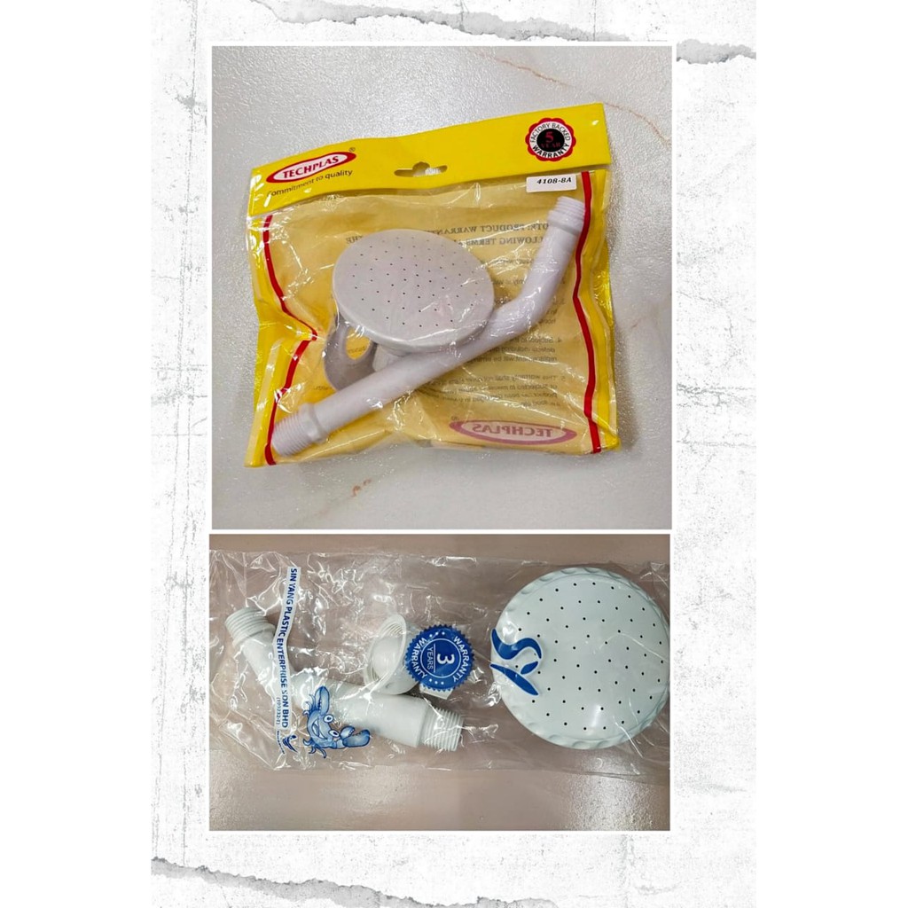 [100 ORIGINAL] TECHPLAS / SY MEDIUM DUTY PVC SHOWER HEAD SET Shopee