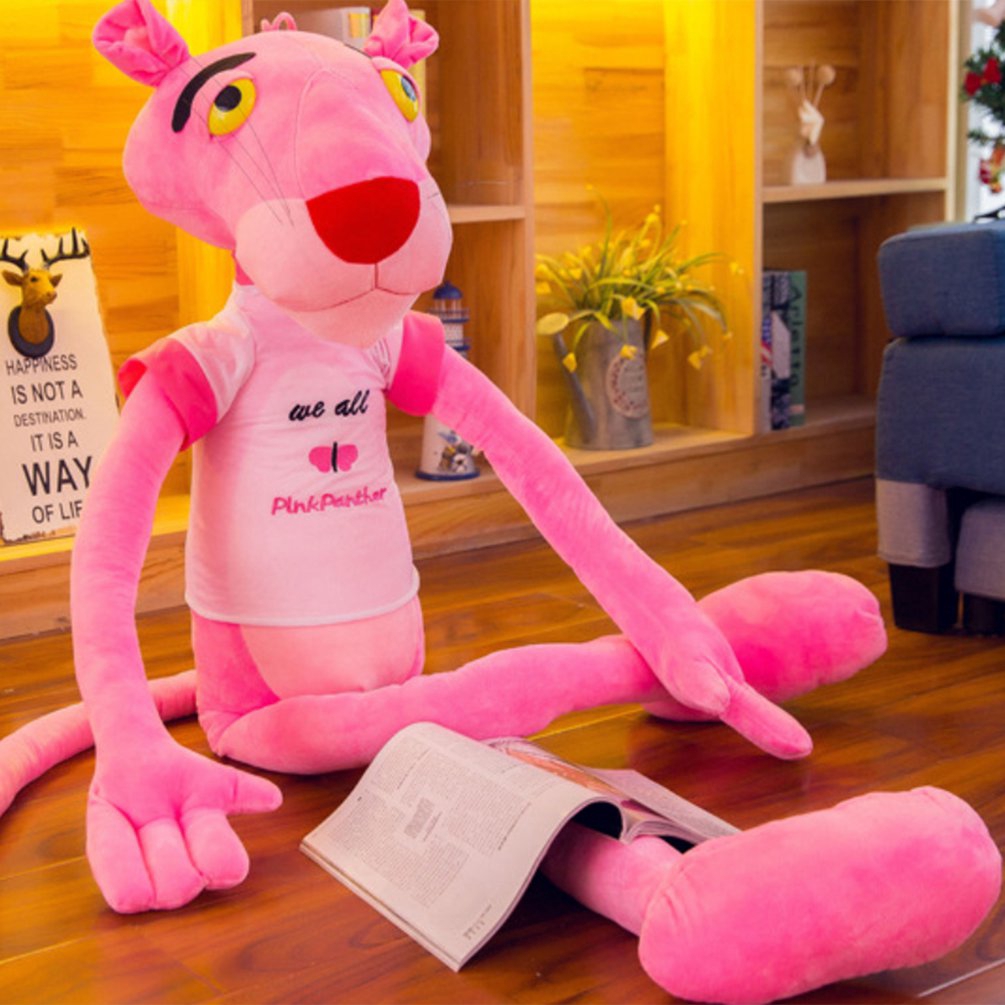 big pink panther stuffed animal