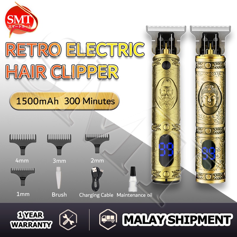 SMT Hair Trimmer YT08 YT09 mesin rambut Professional Rechargeable Metal Barber Use Electric