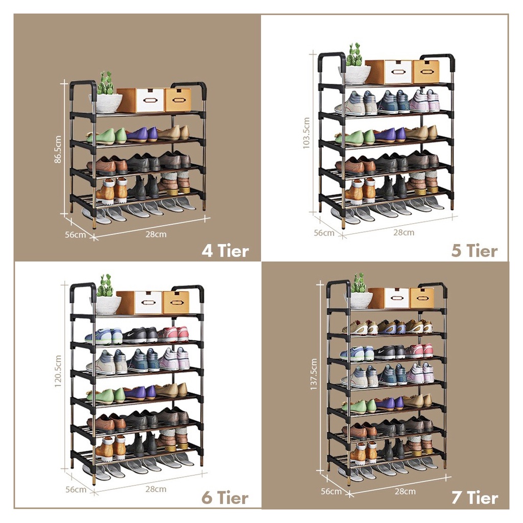 FREE SHIPPING !!! Multi Layer Shoes Storage Organizer Rack Space Saving Stackable Shoe Shelf / Rak Kasut