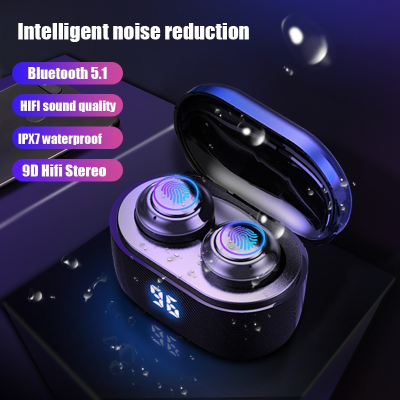 Haarvaten Ziekte Blind D'MAYA AMOI A6Z Touch Control Wireless Earbuds Bluetooth Earphones TWS  2000mAH Digital Display | Shopee Malaysia