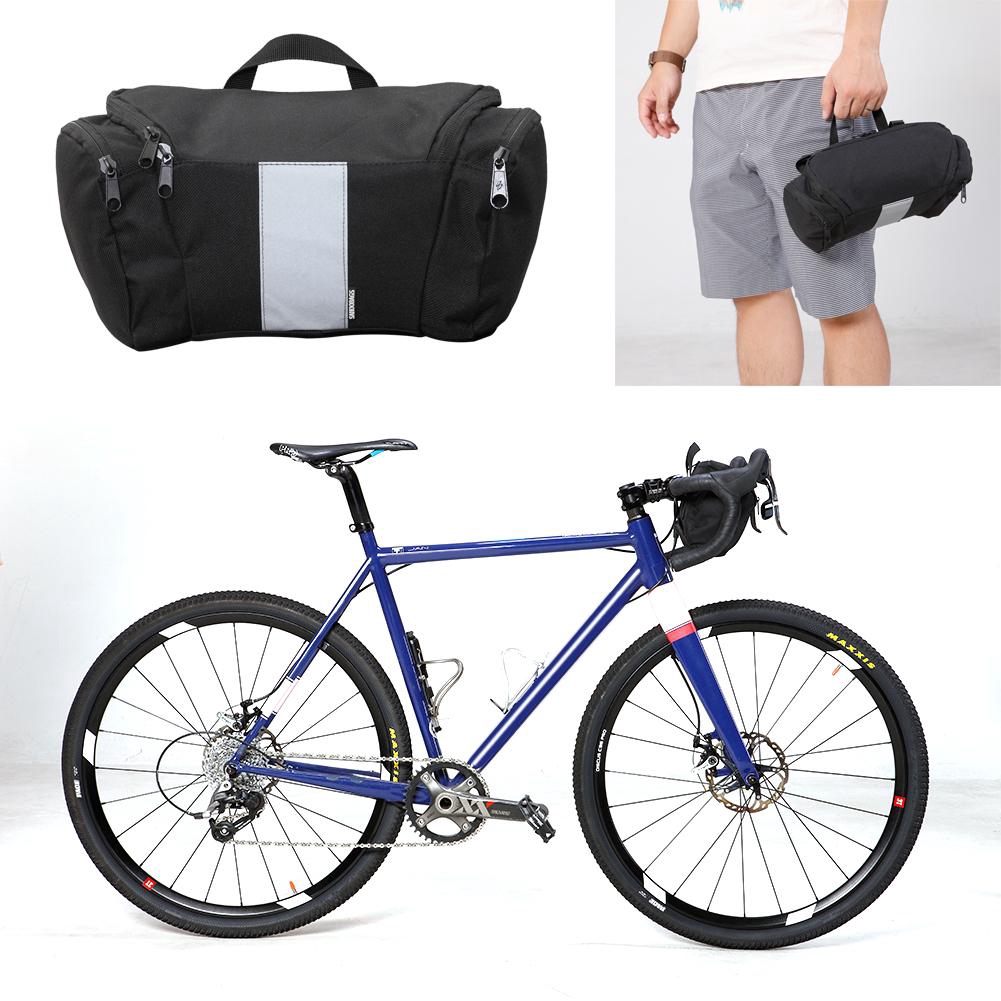 Amazon Com Rockbros Bikepacking Bike Handlebar Bag Waterproof Large Dry Pack Bicycle Front Bag Roll For Mtb Mountain Road Drop Bar Bikes Bar Sports Outdoors