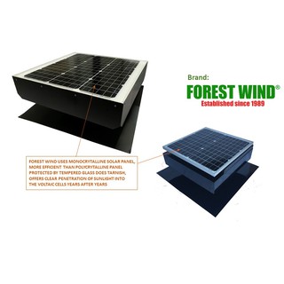 SOLAR ROOF ATTIC VENTILATOR SOLAR POWER 30 WATTS ...